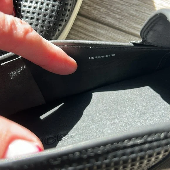 VINCE Perforated Leather Blair Sneaker, NEW. 
Style # 52862 - Picture 8 of 11